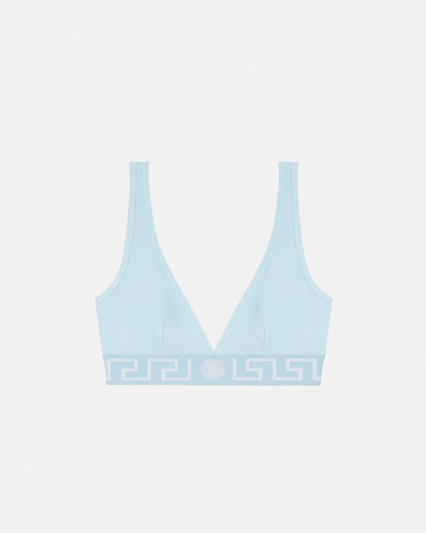 cotton-jersey triangle bralette by VERSACE