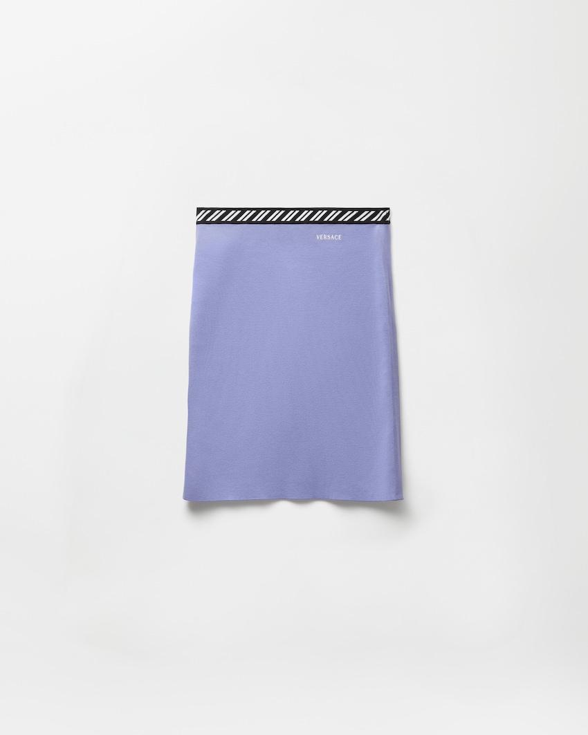 cotton knit mini skirt by VERSACE