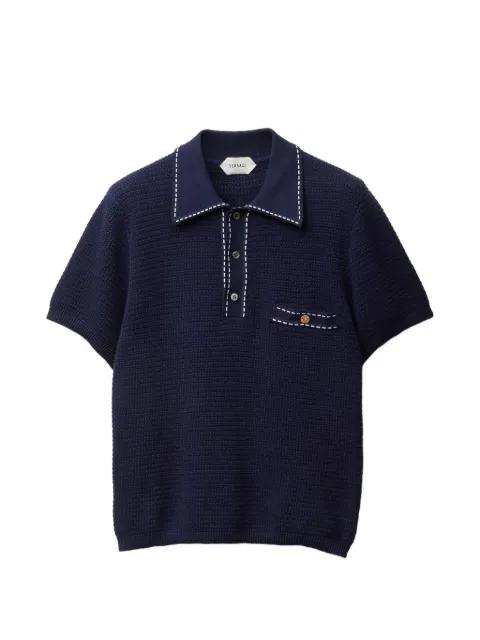 cotton knit polo by VERSACE