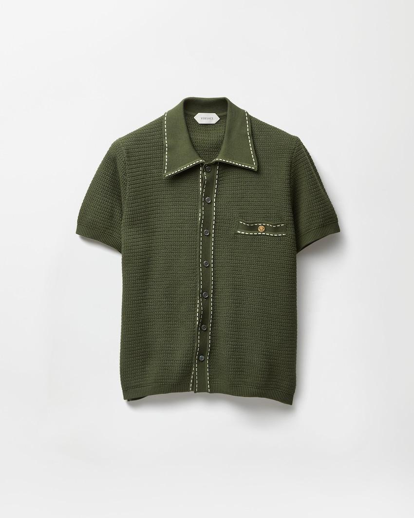 cotton knit shirt by VERSACE