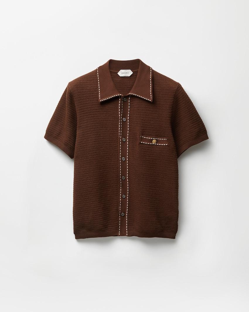 cotton knit shirt by VERSACE