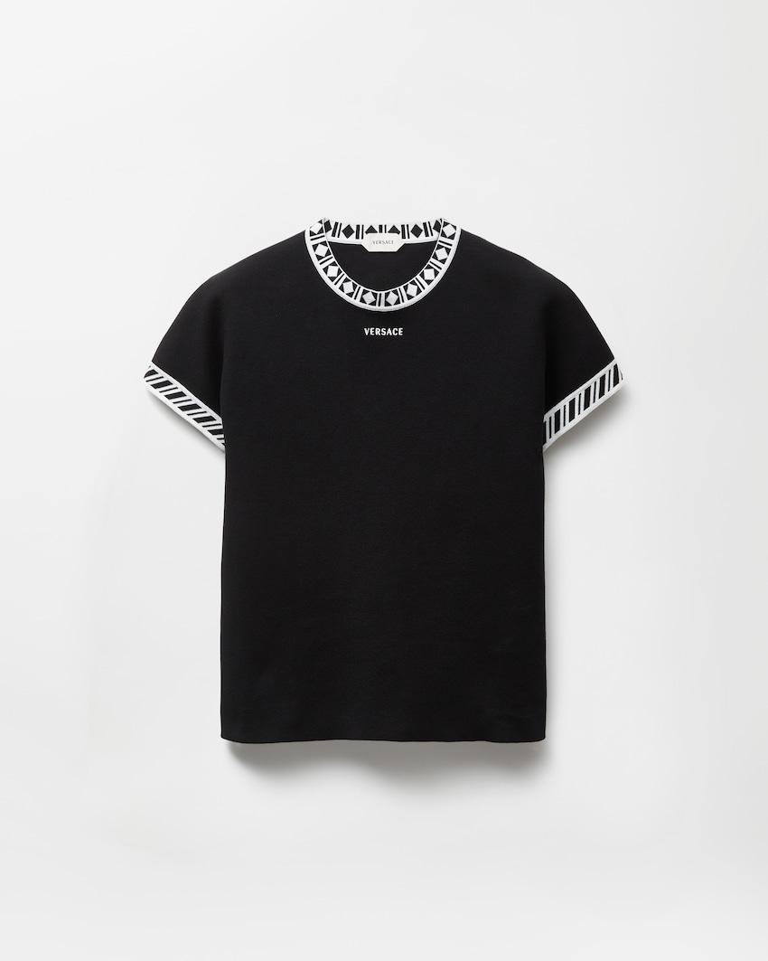cotton knit t-shirt by VERSACE