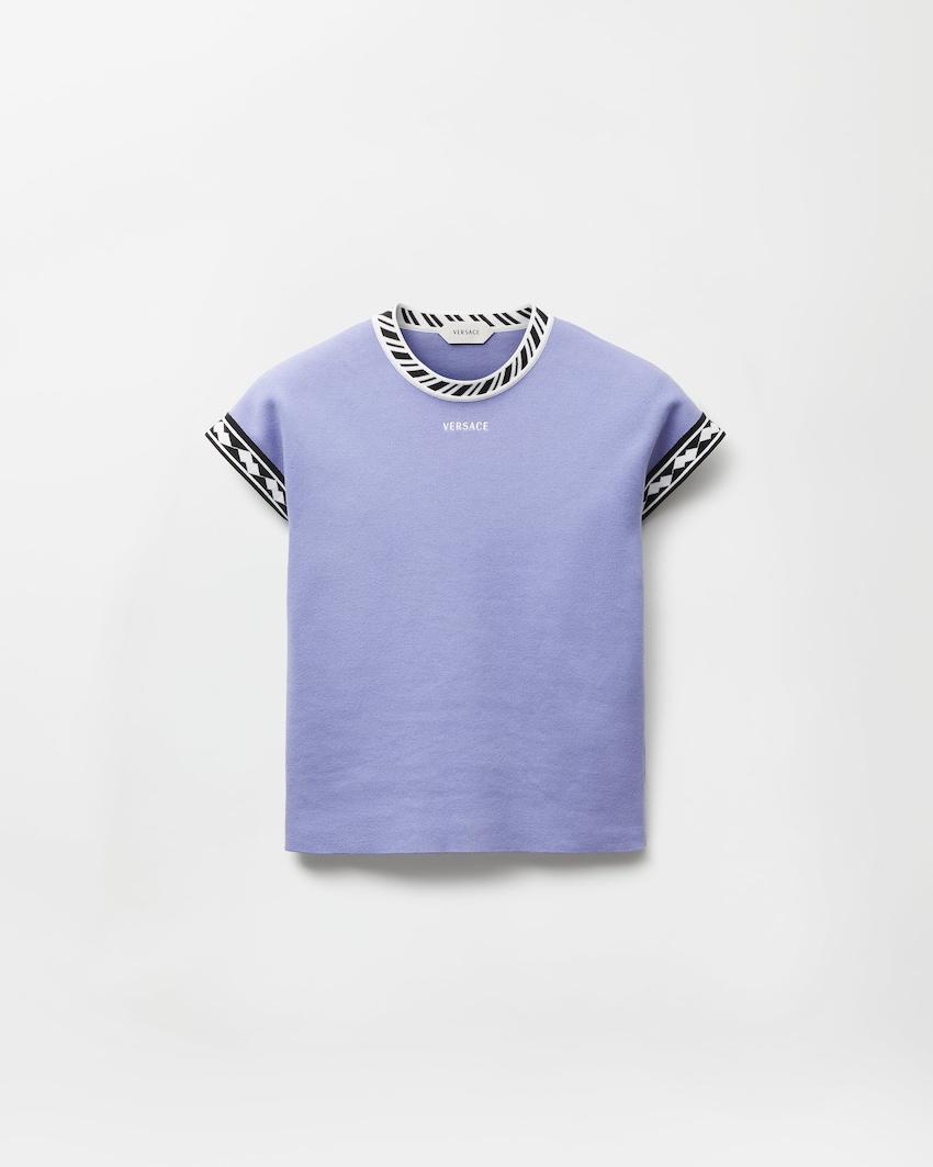 cotton knit t-shirt by VERSACE