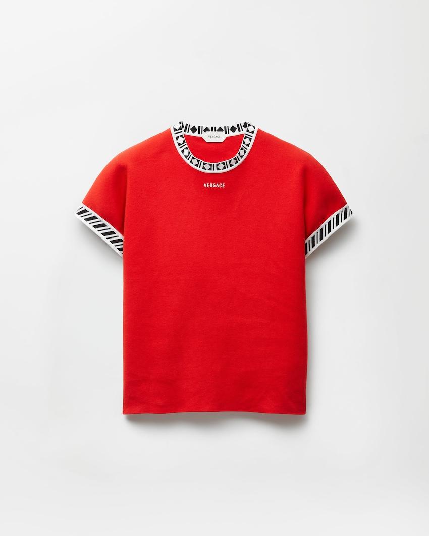 cotton knit t-shirt by VERSACE