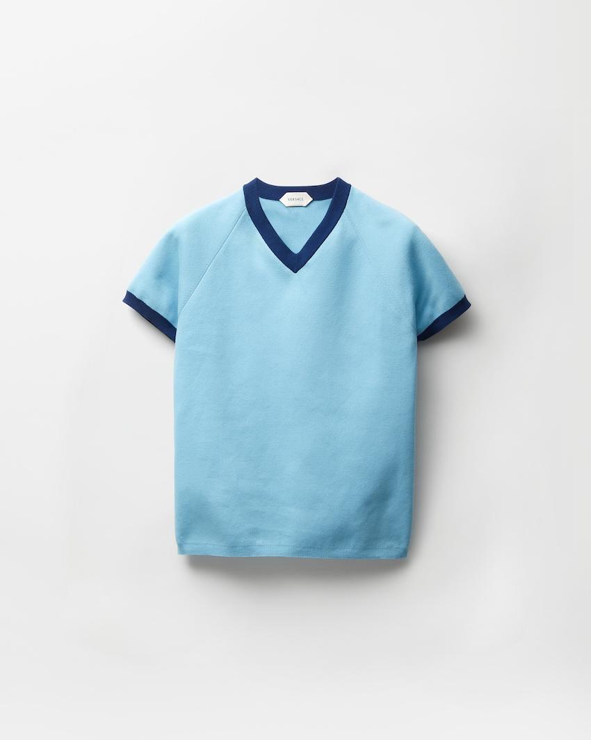 cotton knit t-shirt by VERSACE