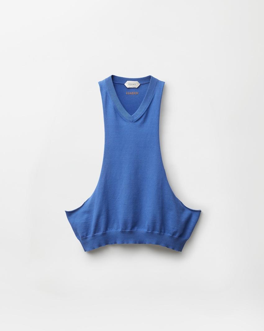 cotton knit tank top by VERSACE