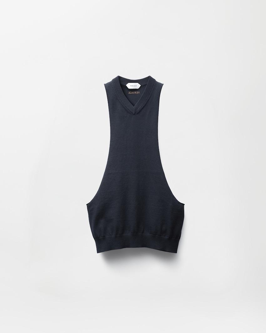 cotton knit tank top by VERSACE