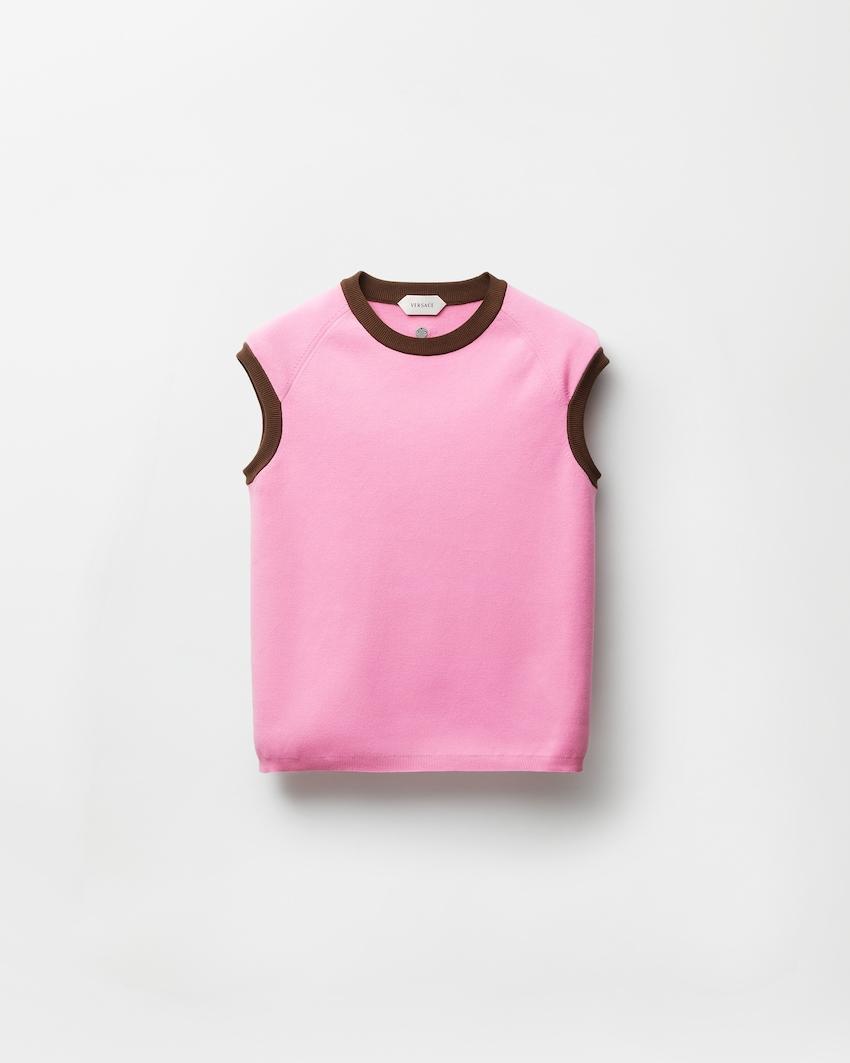 cotton knit top by VERSACE