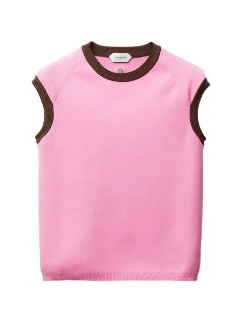 cotton knit top by VERSACE
