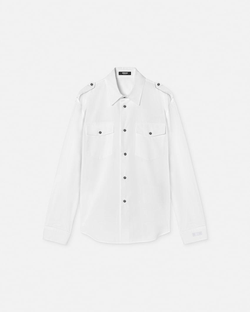 cotton-poplin regular shirt by VERSACE