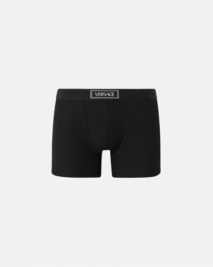 cotton ribbed long trunks by VERSACE