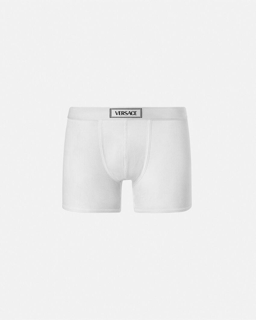 cotton ribbed long trunks by VERSACE