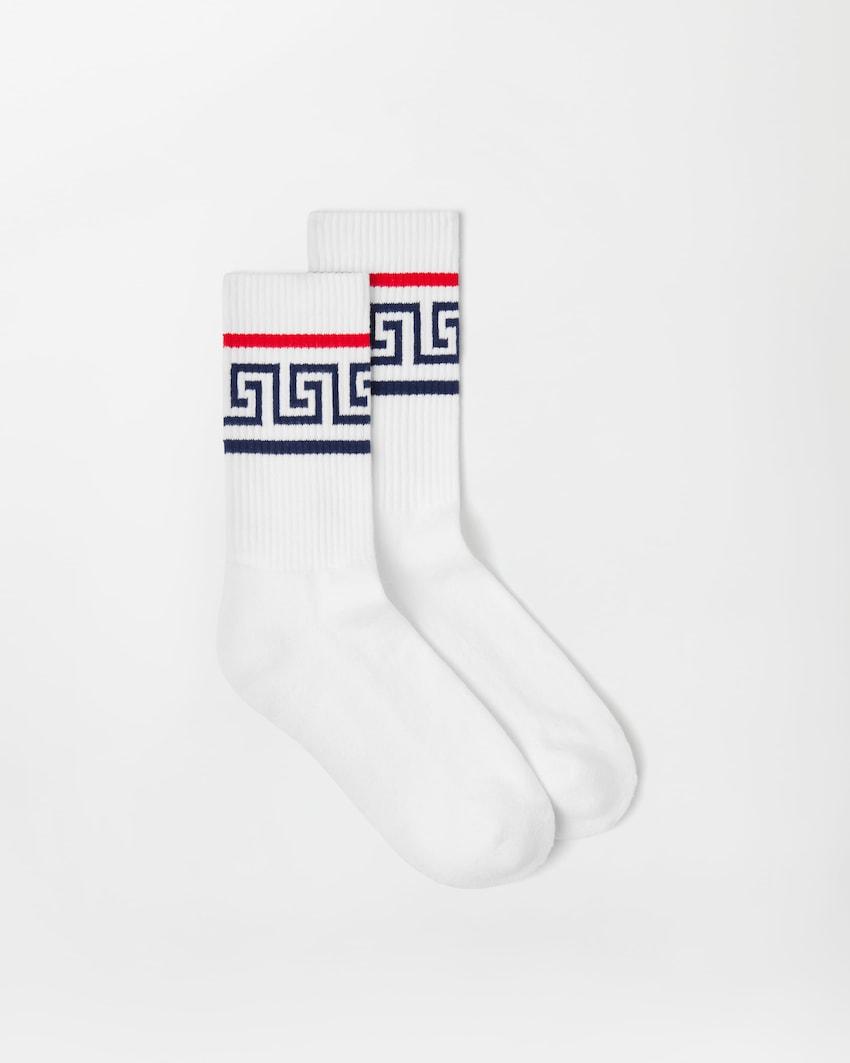 cotton ribbed socks by VERSACE