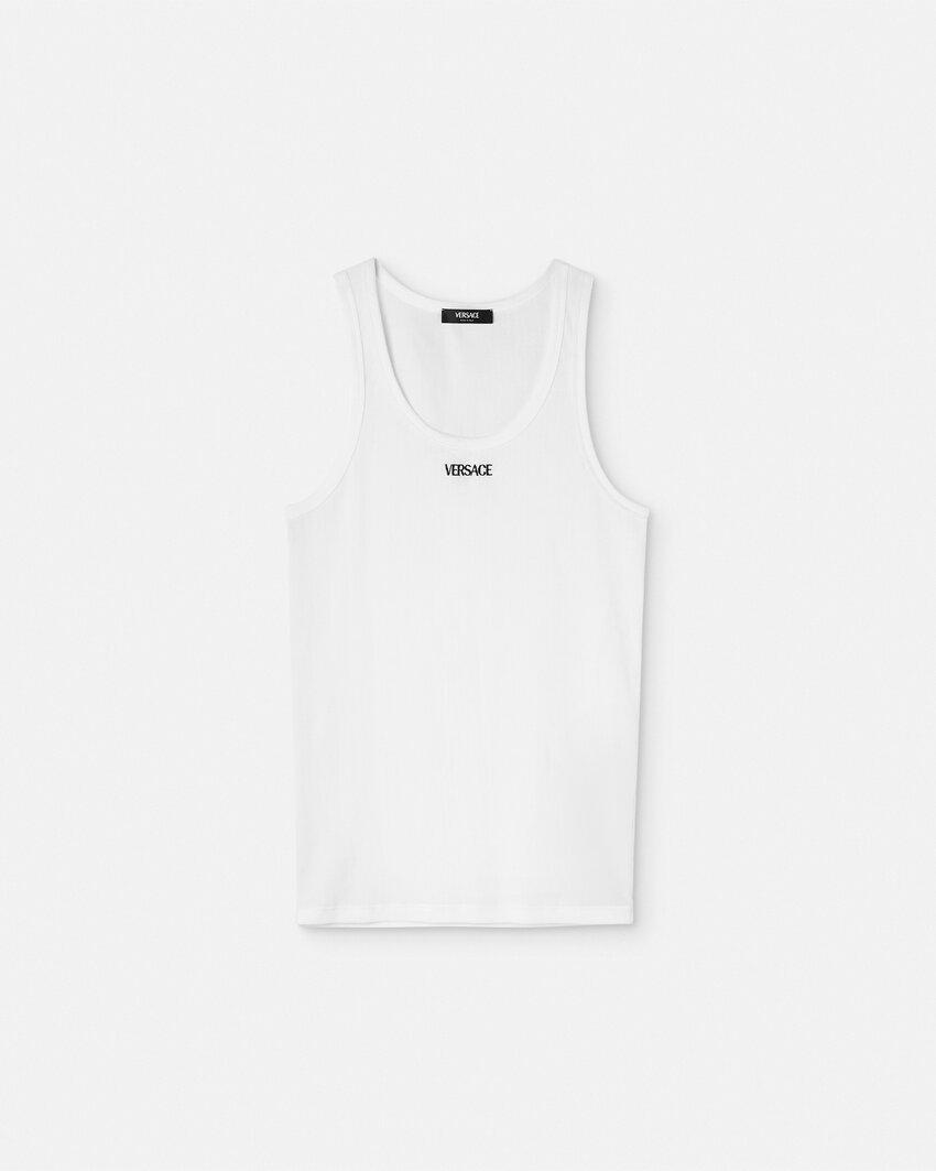 cotton ribbed tank top by VERSACE