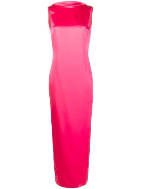 cowl-back gown by VERSACE