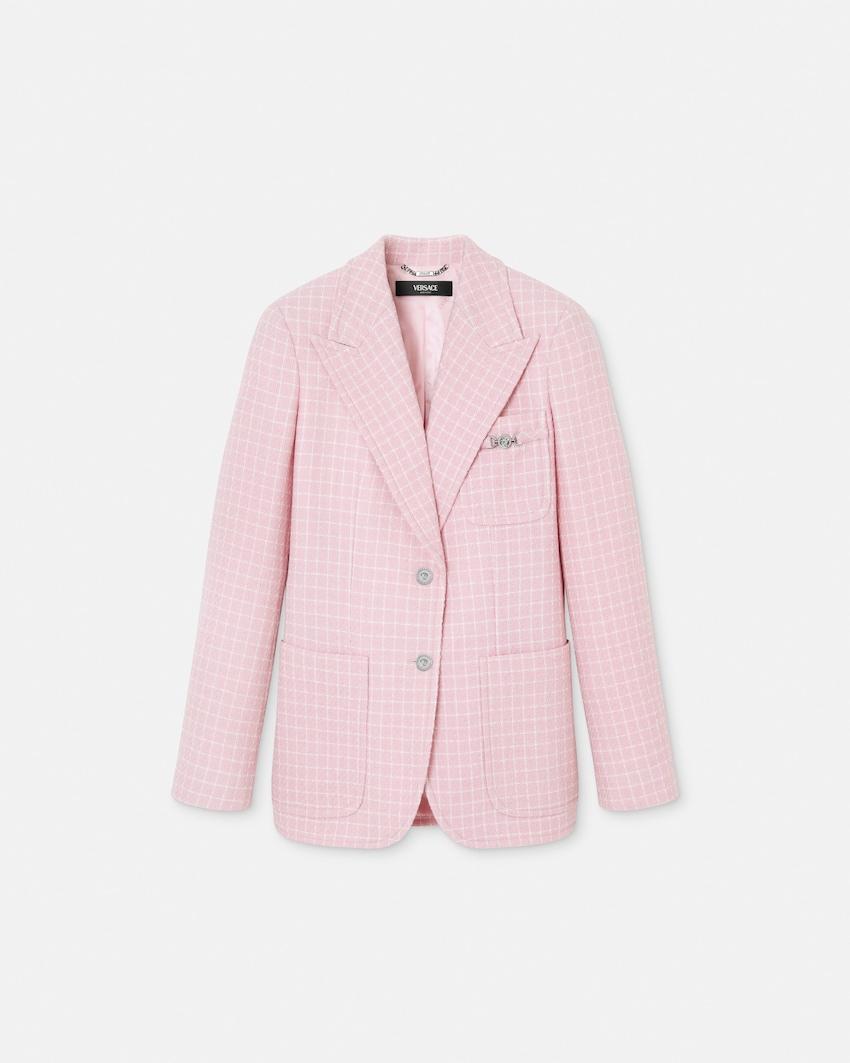 crepe tweed blazer by VERSACE