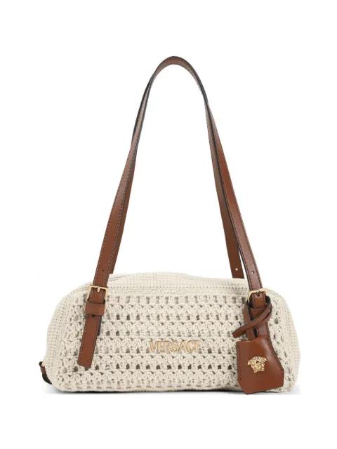 crochet-design shoulder bag by VERSACE