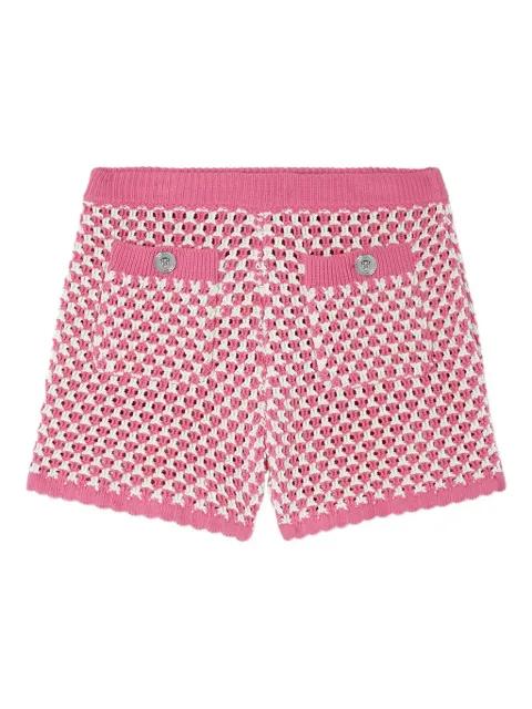 crochet-knit shorts by VERSACE