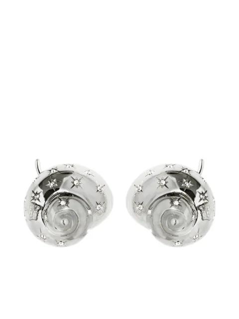 crystal-embellished earrings by VERSACE