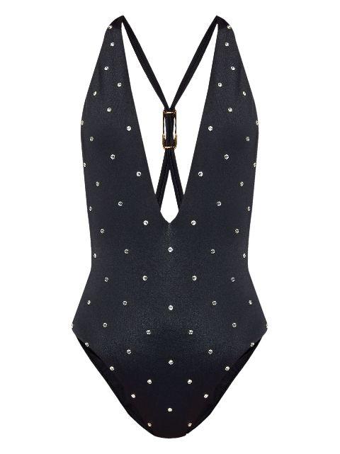 crystal-embellished swimsuit by VERSACE