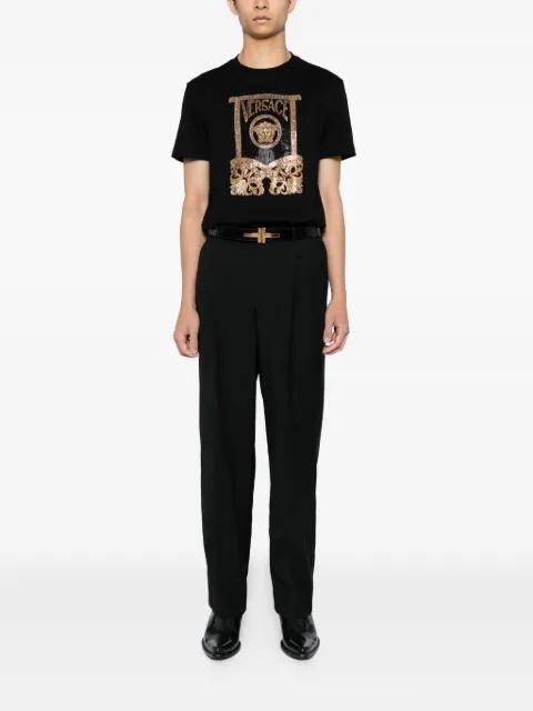 crystal-embellishment T-shirt by VERSACE