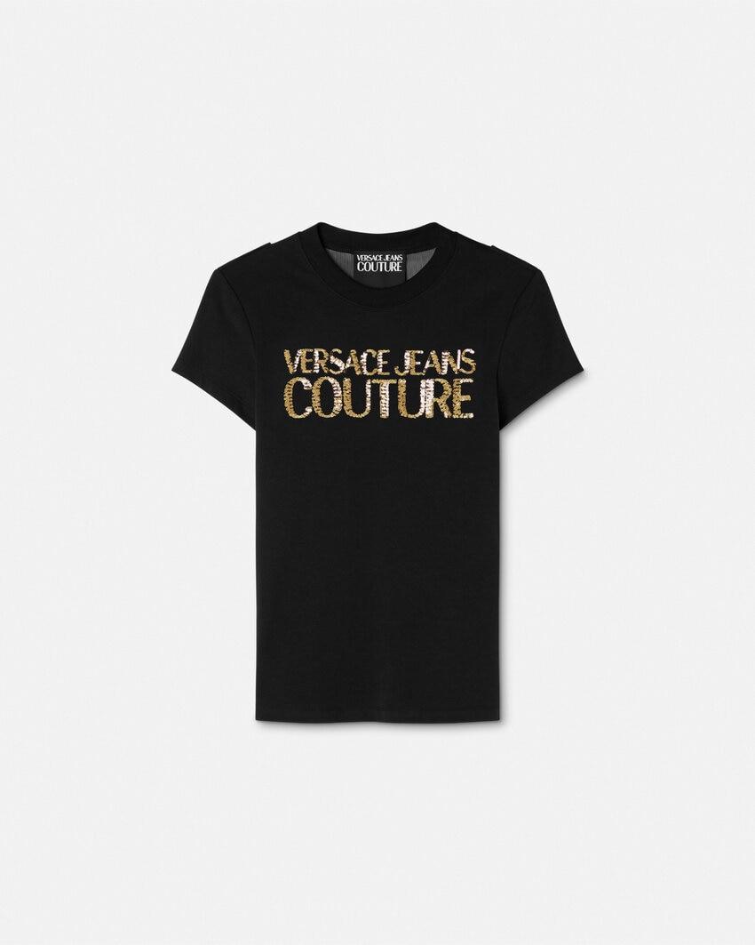 crystal institutional logo t-shirt by VERSACE