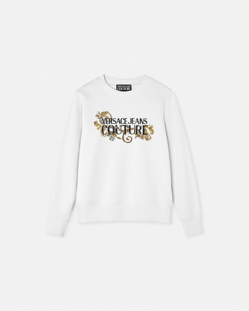 crystal logo sweatshirt by VERSACE