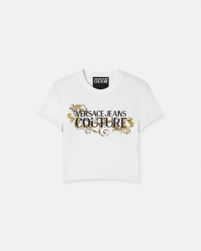 crystal outline barocco t-shirt by VERSACE