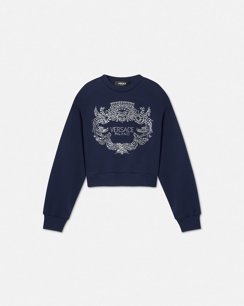 crystal versace milano kids sweatshirt by VERSACE