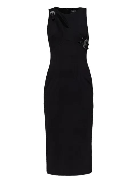 cut-out buckle midi dress by VERSACE