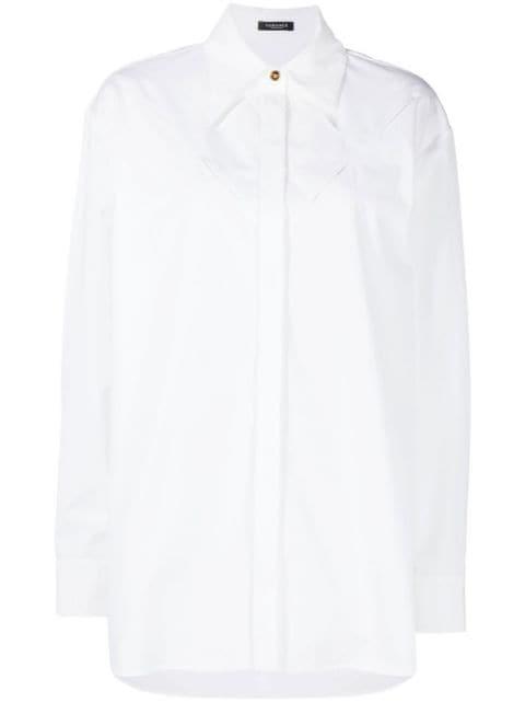 cut-out detail long-sleeve shirt by VERSACE