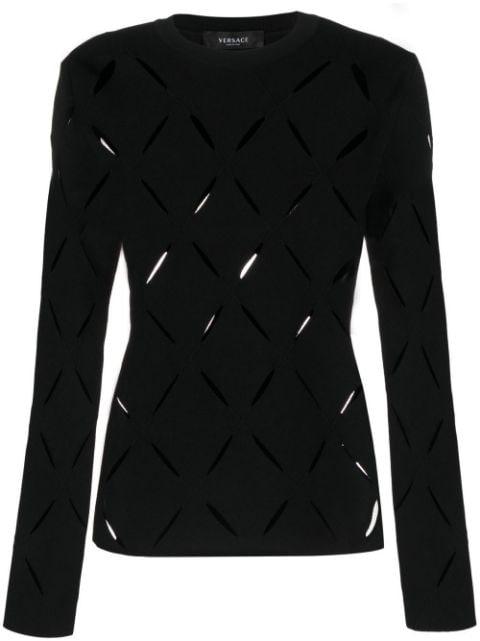 cut-out knitted jumper by VERSACE