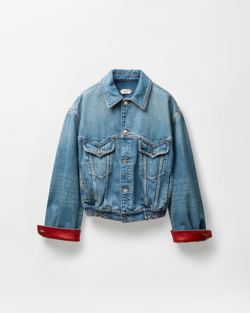 denim blouson by VERSACE