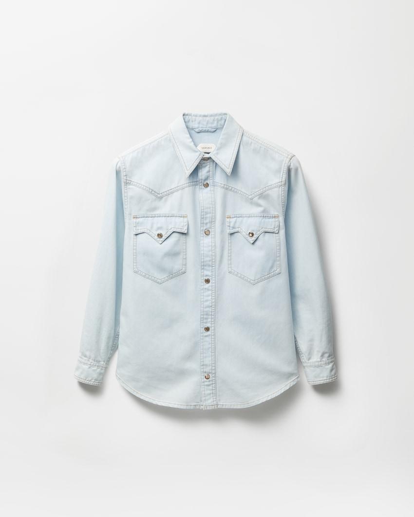 denim chambray shirt by VERSACE