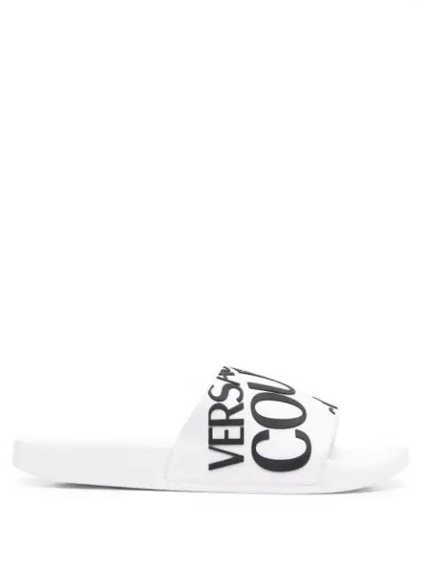 diagonal logo flat slides by VERSACE