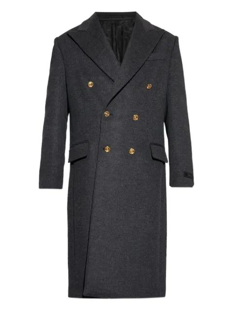double-breasted buttoned coat by VERSACE