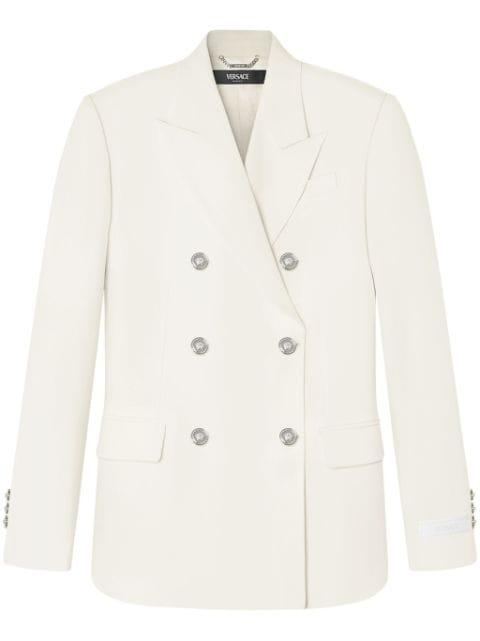 double-breasted wool blazer by VERSACE