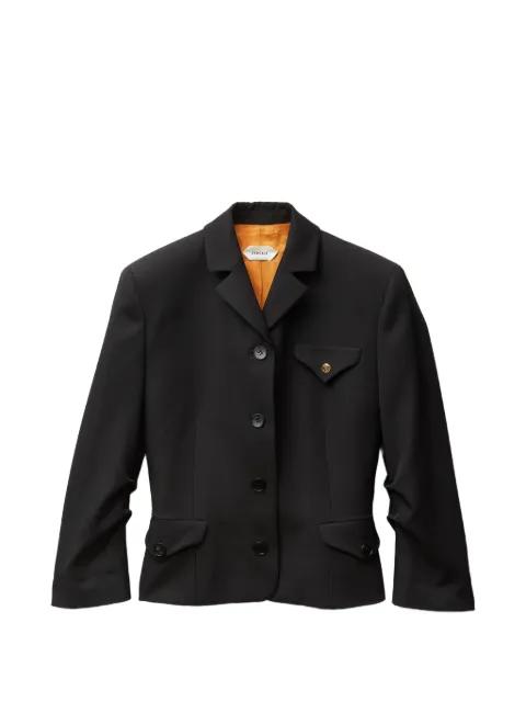 draped Grain de Poudre wool jacket by VERSACE