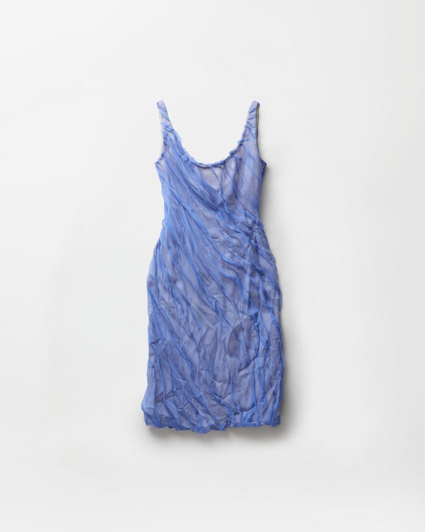 draped silk-chiffon midi dress by VERSACE