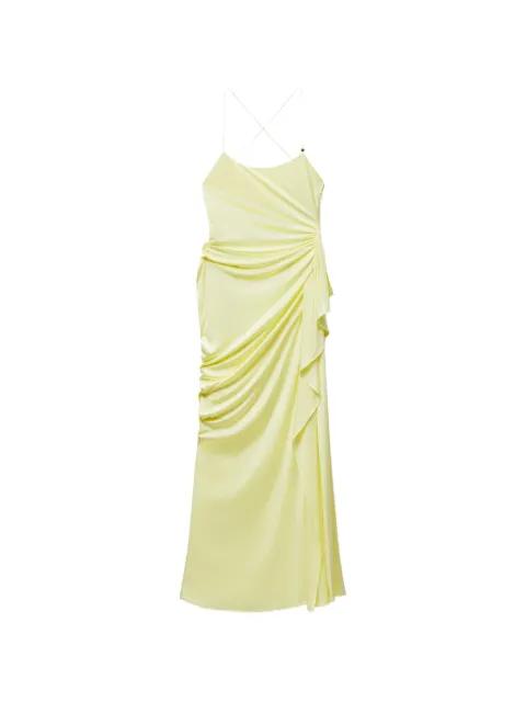 draped viscose-jersey gown by VERSACE