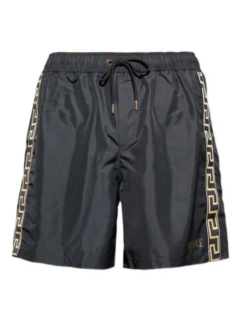 drawstring logo-print swim shorts by VERSACE
