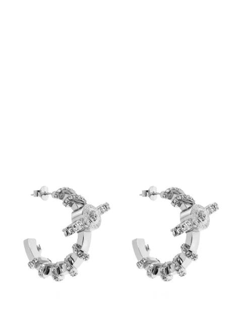embellished hoop earrings by VERSACE