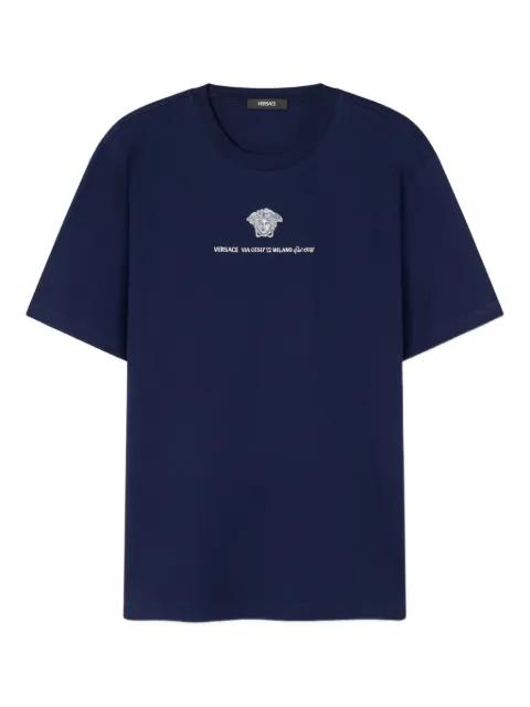 embroidered-Medusa Head T-shirt by VERSACE