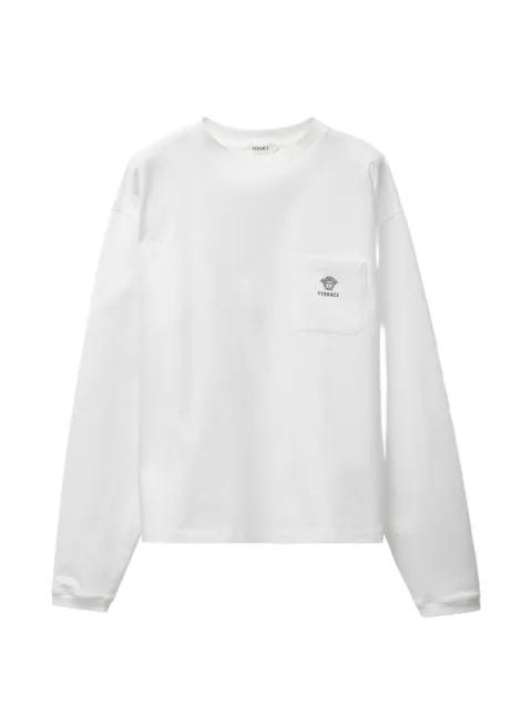 embroidered cotton-jersey T-Shirt by VERSACE