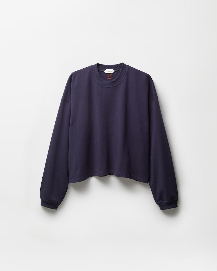 embroidered cotton-jersey long-sleeved t-shirt by VERSACE