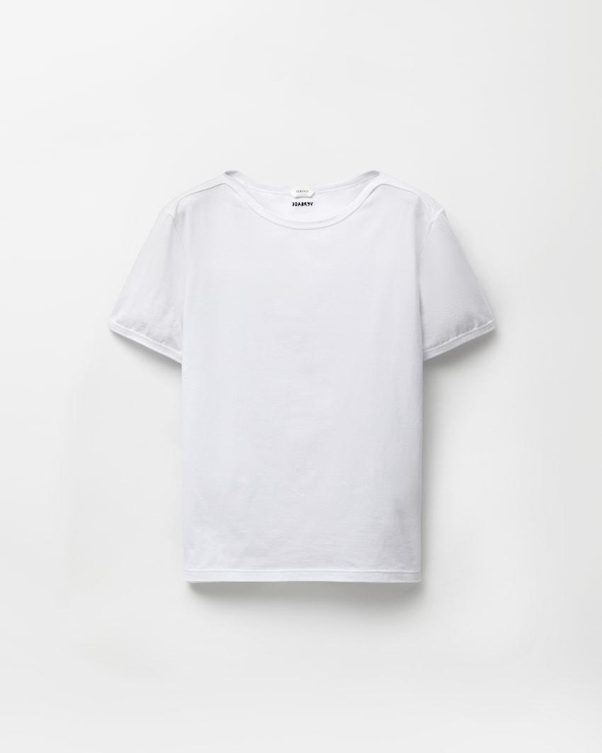 embroidered cotton-jersey t-shirt by VERSACE