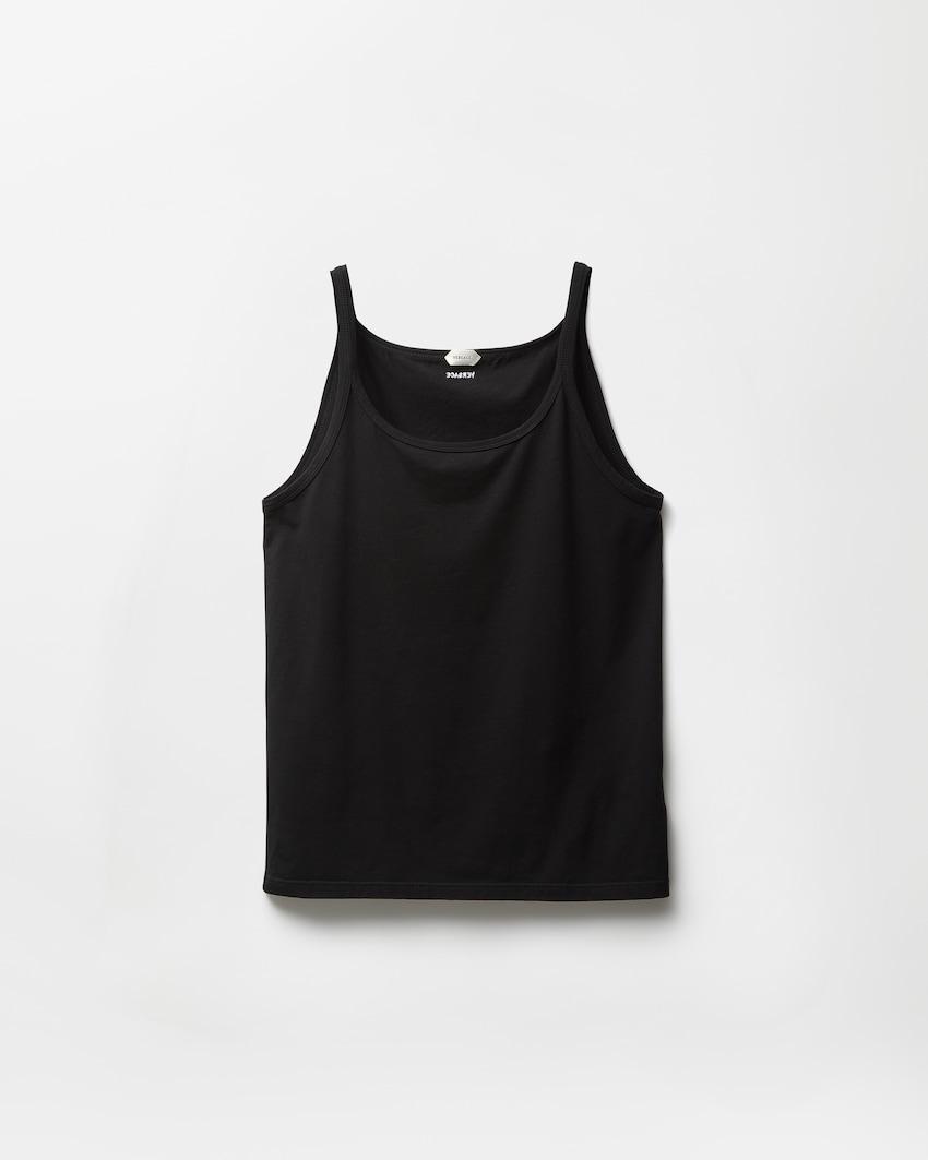 embroidered cotton-jersey tank top by VERSACE