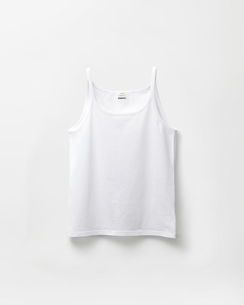 embroidered cotton-jersey tank top by VERSACE