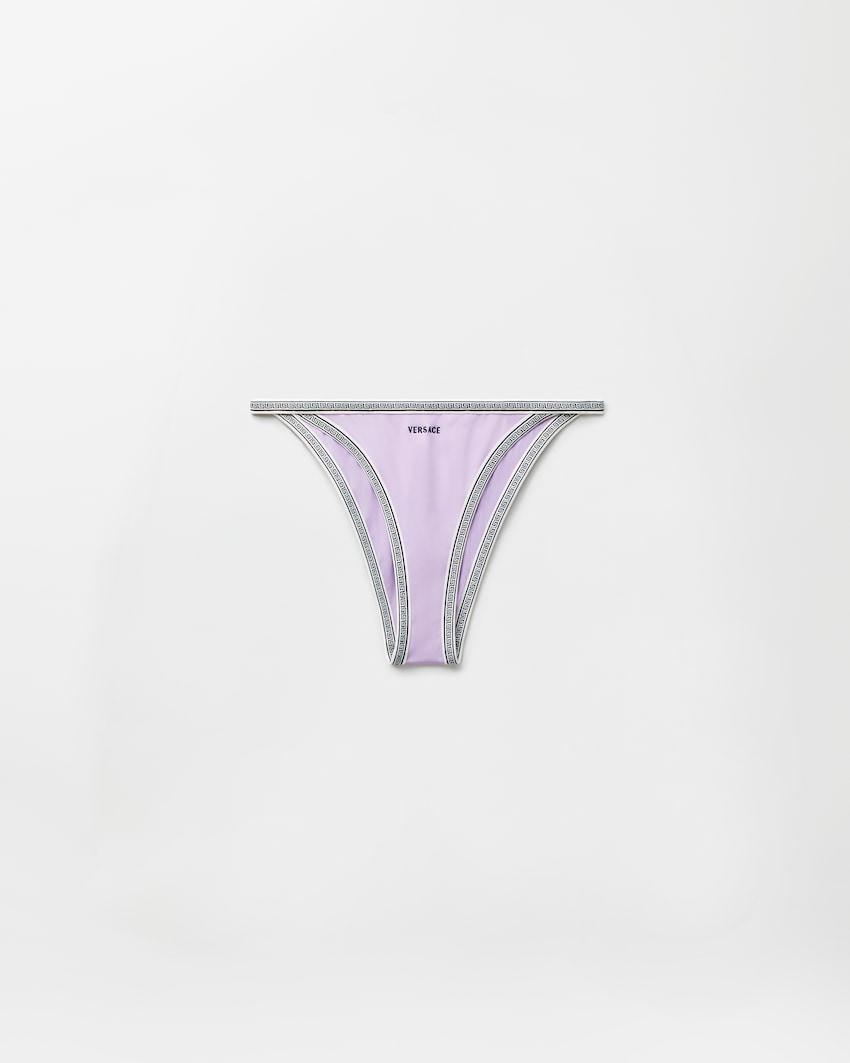 embroidered-logo bikini bottoms by VERSACE