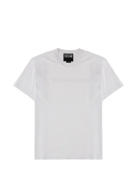 embroidered logo detail T-shirt by VERSACE